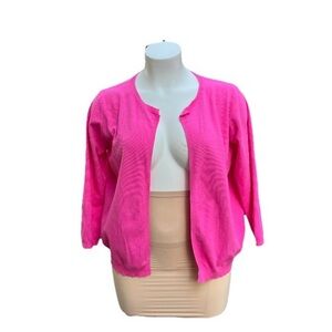 Nancy Kole Women's Pink Cardigan Sweater